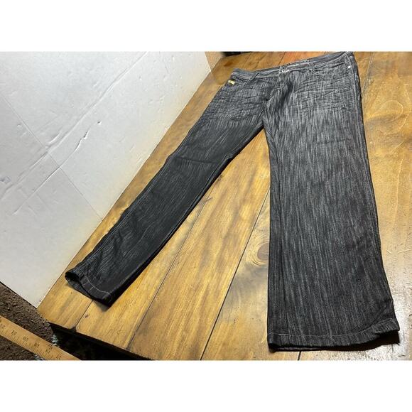 VTG Southpole Black Baggy Jeans Y2K Skater Hip Hop Dark Denim Jeans 36x32 - Picture 1 of 10